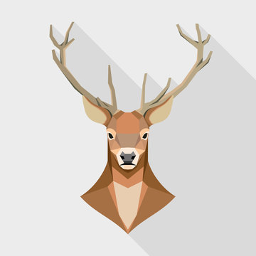 Geometric Deer Head.