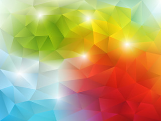Colorful Abstract Triangular Background