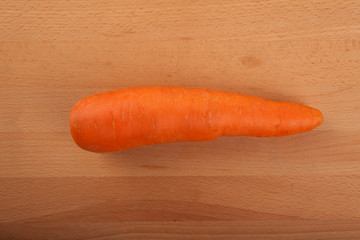 Carrot  on wooden table