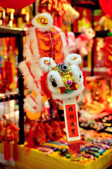 Traditional lion dancing decoration for Chinese New Year