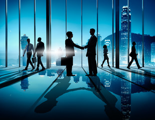 Corporate Business Team Connection Discussion Working Concept