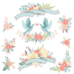 Collection with vector design elements.