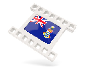 Movie icon with flag of cayman islands