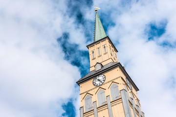 Fototapeta na wymiar The Tromso Cathedral in Norway.