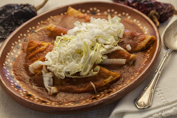 Enchiladas rojas