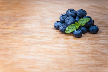 blueberry on wood