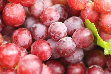 Fresh grapes at the market