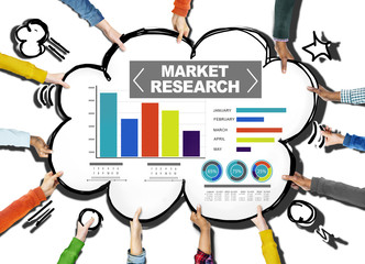 Market Research Percentage Research Marketing Strategy Concept