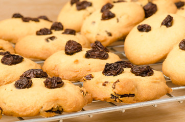 Homemade raisin cookies