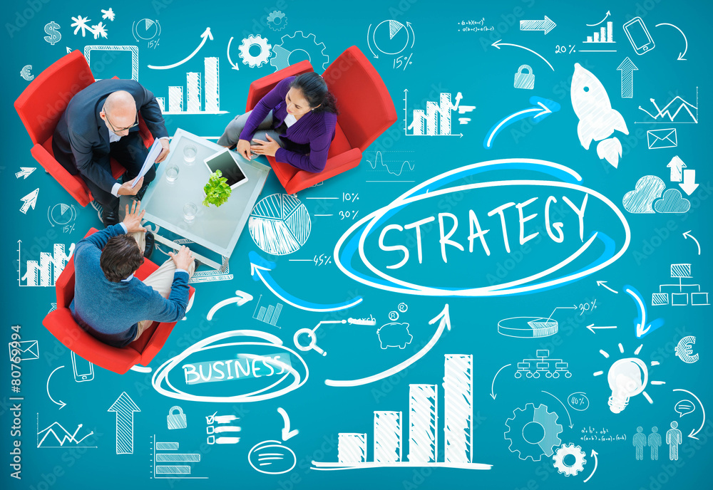 Sticker strategy plan marketing data ideas innovation concept - Stickers