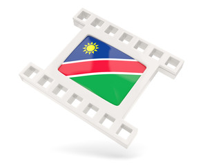 Movie icon with flag of namibia