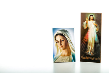 Merciful Jesus and Our Lady of Medjugorje the Blessed Virgin Mar