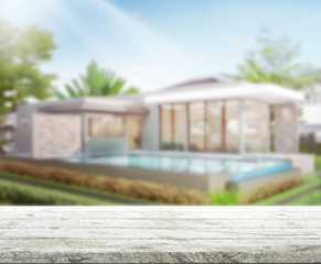 Table Top And Blur  Building Background