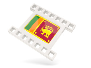 Movie icon with flag of sri lanka