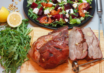 Roasted pork for dinner