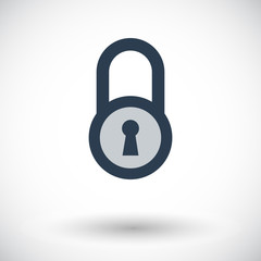 Lock single icon.