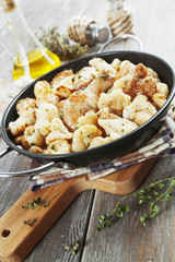 Roasted cauliflower with chicken