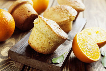 Homemade orange muffins