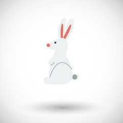 Rabbit single icon.