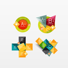 Collection of modern business infographic templates