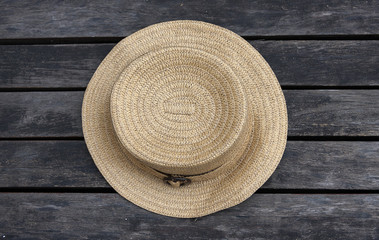 Fototapeta na wymiar Summer hat background