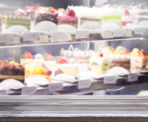 Table Top And Blur Interior Background