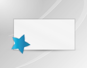star with blank paper