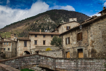 Obraz premium Tra le Strade di Gubbio Perugia