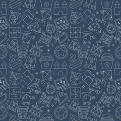 toy line icon pattern set