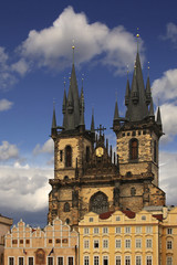 Fototapeta premium Church Our Lady before Tyn in Prague, Czech Republic