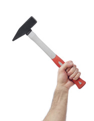 Hand with hammer
