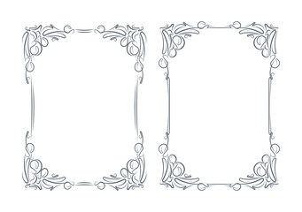 Pair of vector frames