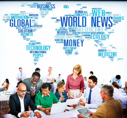 World News Globalization Advertising Event Media Infomation