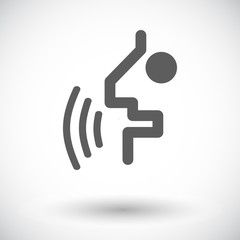 Voice recognition button.