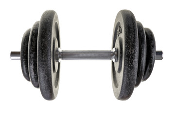 Black heavy dumbbell