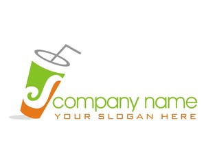 drink glass logo vector