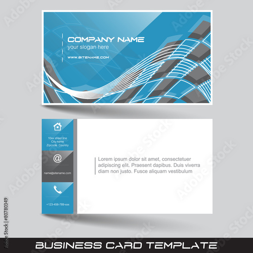 Quot Business Card Template With Front And Back Side Quot Imagens E Vetores De Stock Royalty Free No Front And Back Business Card Template