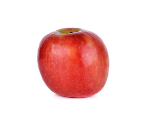 Red ripe apple isolated on white background