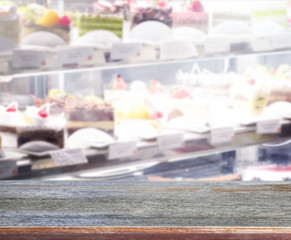 Table Top And Blur Interior Background