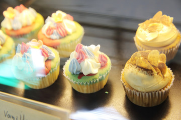 colorful cupcakes