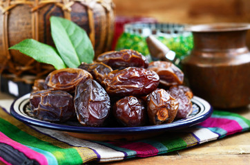 Dried dates in oriental style