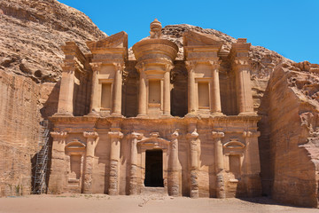 The al-Dayr tomb or monastery part of the Petra complex in Jorda