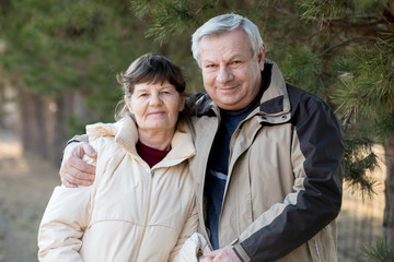Portrait of elder couple