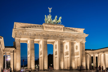 Naklejka premium Berlin - AUGUST 4, 2013: Brandenburg Gate on August 4 in Germany