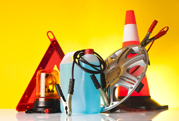 road emergency items and car accessories