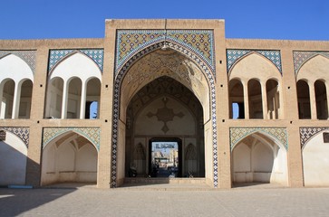 Fototapeta na wymiar mosquée iranienne, Kashan