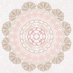 Elegant lacy doily