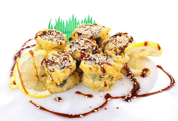 sushi roll fried in tempura batter