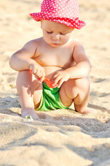 baby on the beach
