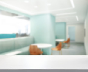 Table Top And Blur Office of Background